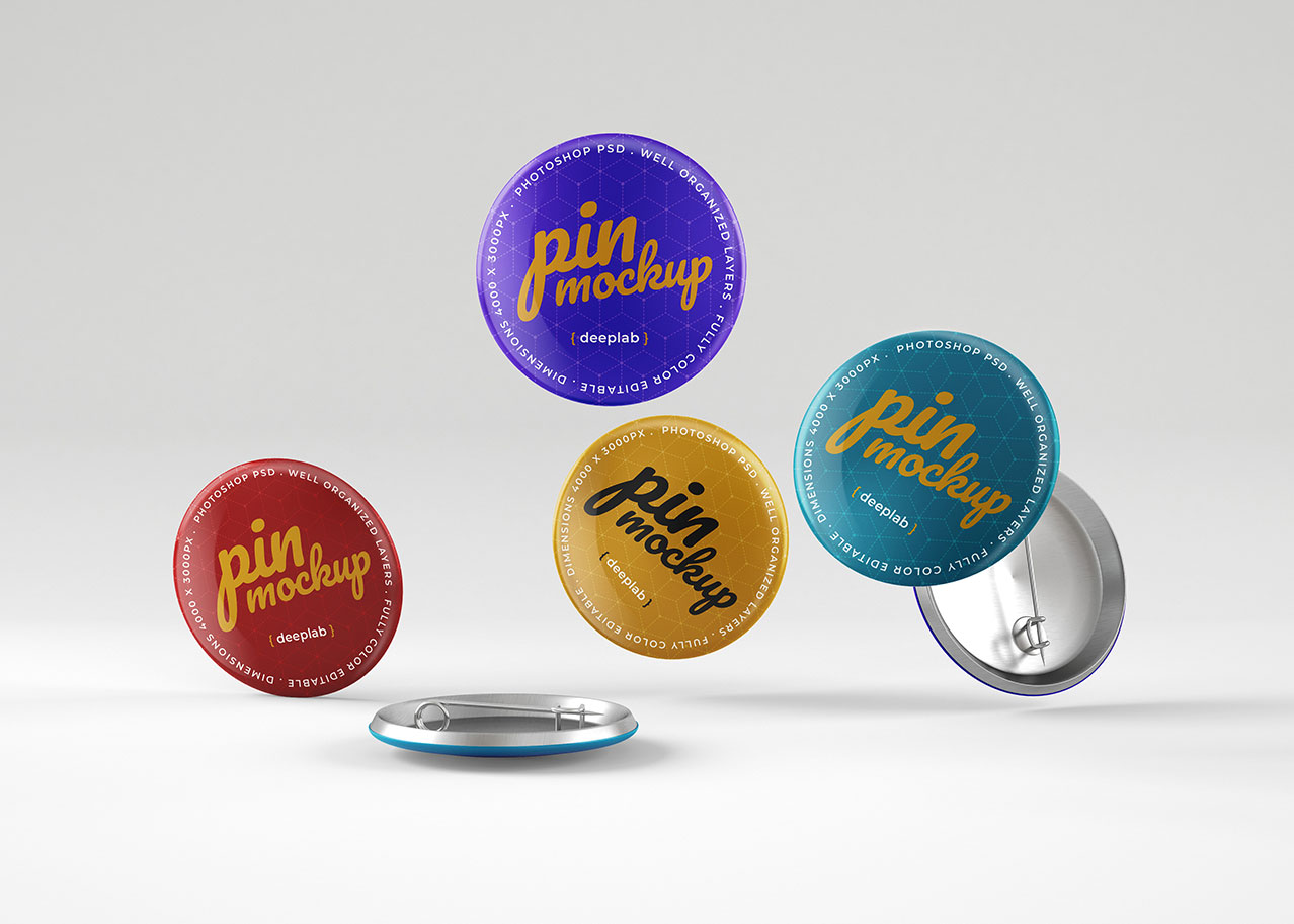 Pins bedrucken mit logo