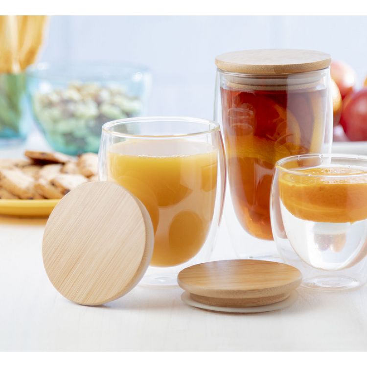 Werbe-Glas-Thermobecher, günstigen Preis! Gratisversand BONDINA