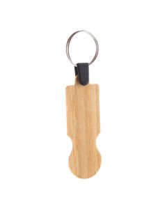 BOOCART - Einkaufswagen-Chip/Schlüsselanhänger aus Bambus
