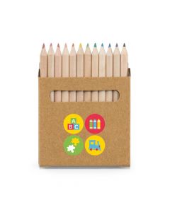 COLOURED - Buntstift Schachtel mit 12 Buntstiften