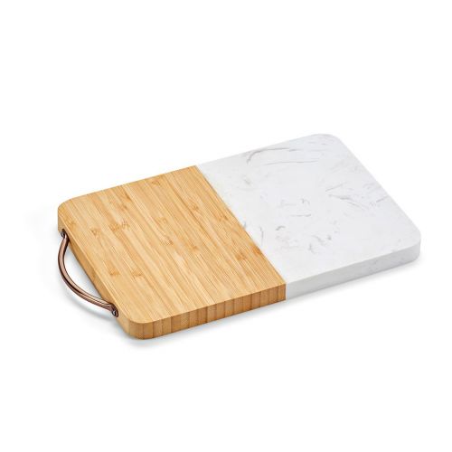DEGAS BOARD - Degas Schneidebrett aus Marmor und Bambus. Mit Griff