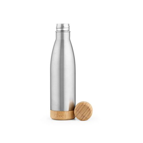 RIO GRANDE BOTTLE - Rio Grande Trinkflasche recy.Edelstahl und Bambus, 530 ml. Doppelwandig