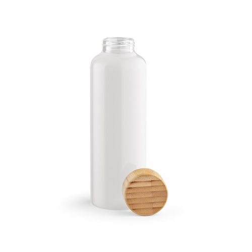 INDUS BOTTLE - Indus Trinkflasche aus Borosilikatglas mit Bambusdeckel, 510 ml