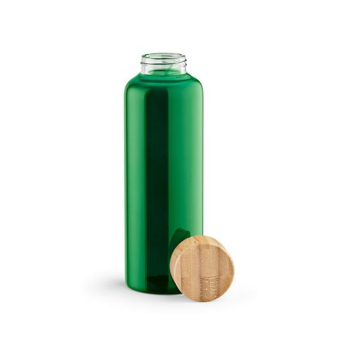 INDUS BOTTLE - Indus Trinkflasche aus Borosilikatglas mit Bambusdeckel, 510 ml