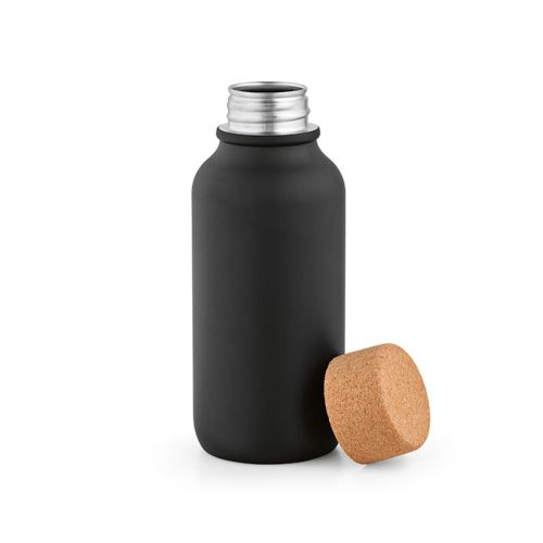 VOLGA BOTTLE - Volga Trinkflasche recy.Edelstahl.Korkdeckel, 530 ml. Auslaufsicher
