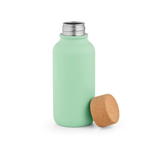 VOLGA BOTTLE - Volga Trinkflasche recy.Edelstahl.Korkdeckel, 530 ml. Auslaufsicher