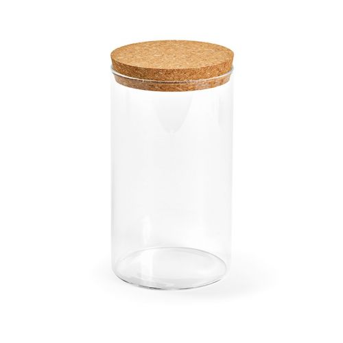 MAGRITTE 1000 CANISTER - Magritte 1000 Behälter aus Borosilikatglas, 1015 ml. Mit Korkdeckel