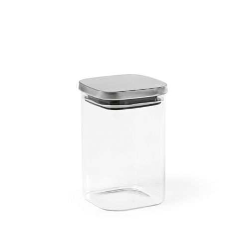 DELACROIX 1200 CANISTER - Delacroix 1200 Behälter aus Borosilikatglas, 1270ml. Deckel aus recy.Edelstahl