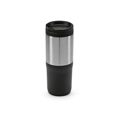 ORANGE TRAVEL CUP - Orange Reisebecher recy.Edelstahl,600 ml. Dreifachwandig