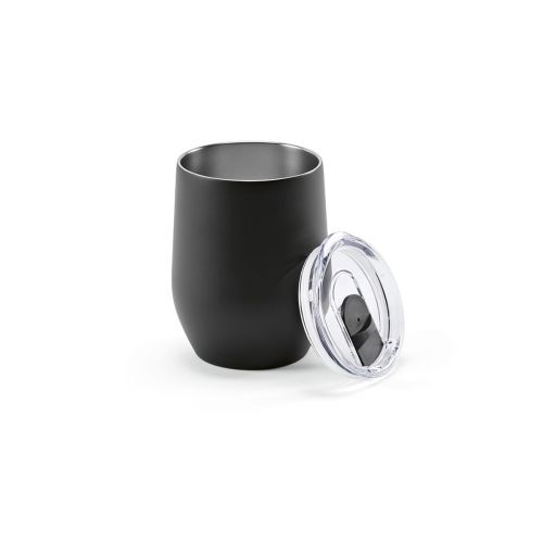 TIGRIS TRAVEL CUP - Tigris Reisebecher recy.Edelstahl, 320 ml. Doppelwandig mit Deckel