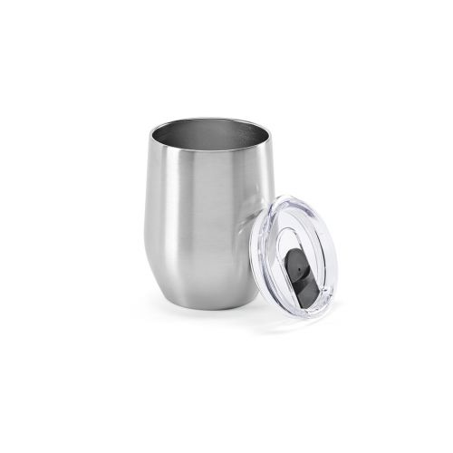 TIGRIS TRAVEL CUP - Tigris Reisebecher recy.Edelstahl, 320 ml. Doppelwandig mit Deckel