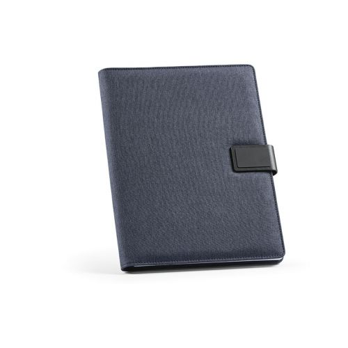 TOLSTOY A4 FOLDER - Tolstoy A4-Mappe rPET. Notizblock mit 64-seitigem FSC.Verschluss aus rPU
