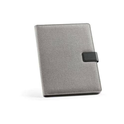TOLSTOY A4 FOLDER - Tolstoy A4-Mappe rPET. Notizblock mit 64-seitigem FSC.Verschluss aus rPU