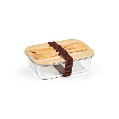 VAN GOGH 1000 LUNCHBOX - aus Borosilikatglas mit Bambusdeckel, 1090 ml