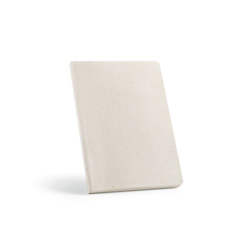 AUSTEN NOTEBOOK - Austen A5 Notizbuch mit Hanfeinband. 196 Seiten aus 80gsm recy.Papier