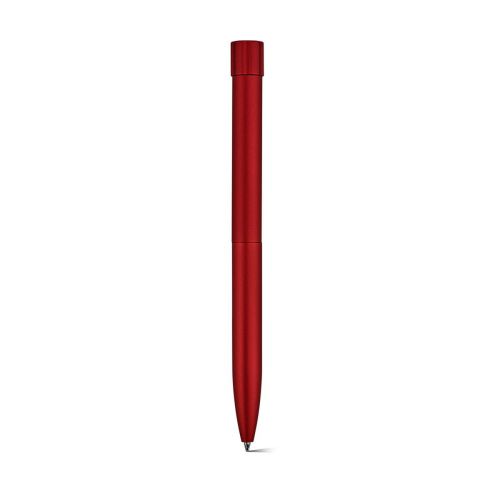 BORGES PEN - Borges Kugelschreiber aus recy.Aluminium. Schwarze Dokumental®-Tinte
