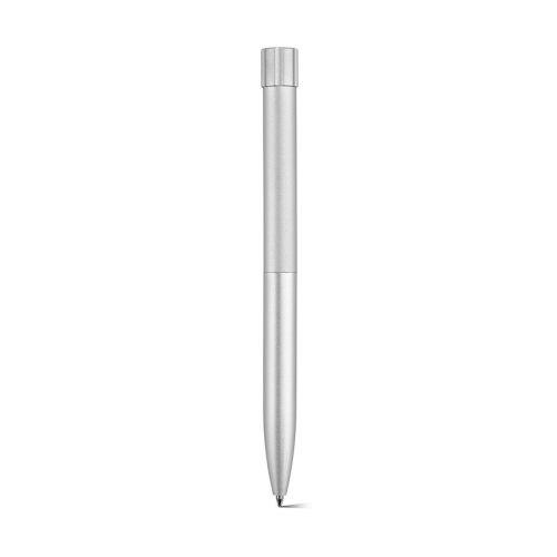 BORGES PEN - Borges Kugelschreiber aus recy.Aluminium. Schwarze Dokumental®-Tinte