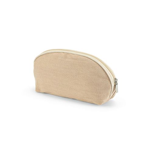 DEHLI TOILETRY BAG - Dehli 1,5L Kulturtasche, 260gsm Jute mit Reißverschluss