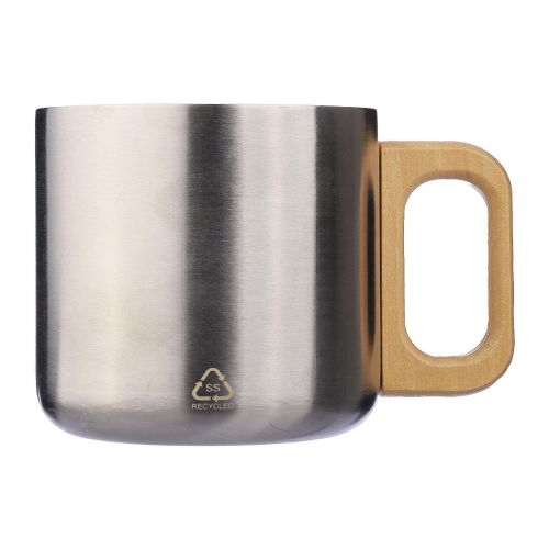 DWIGHT - Doppelwandiger Becher aus recyceltem Edelstahl 400 ml 