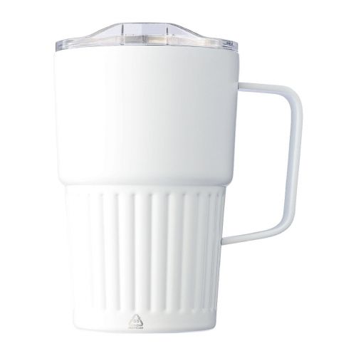 CALO - Recycelter Edelstahl-Reisebecher mit doppelter Wand (450 ml) von 