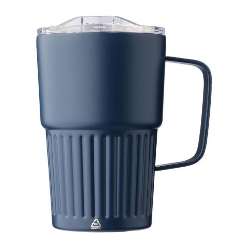 CALO - Recycelter Edelstahl-Reisebecher mit doppelter Wand (450 ml) von 