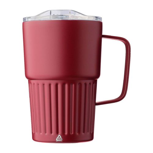 CALO - Recycelter Edelstahl-Reisebecher mit doppelter Wand (450 ml) von 