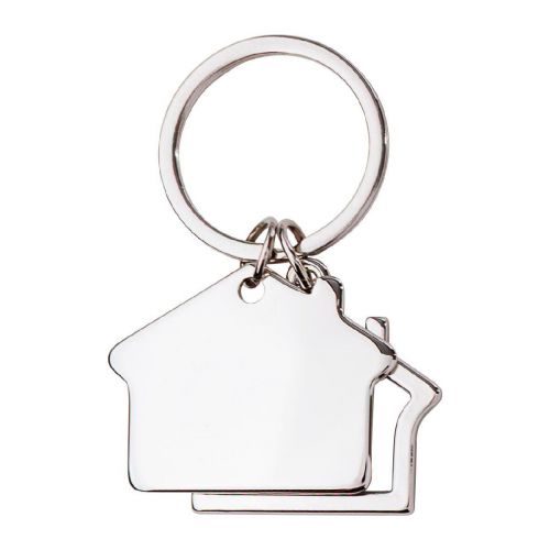 AMARO - Schlüsselanhänger aus Zink-Aluminium in Hausform 