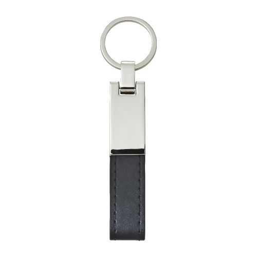 KEON - Schlüsselanhänger mit Stahlplatte und Kunsstofflasche 