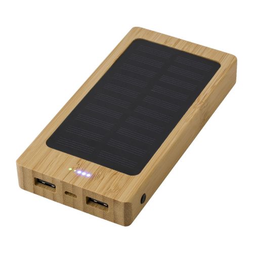 JOAN - Solar-Powerbank aus Bambus 