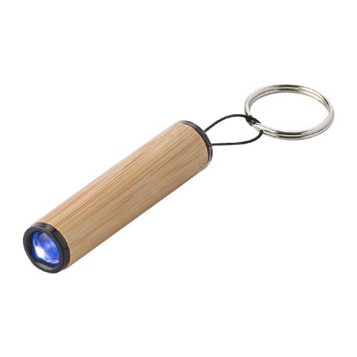 ILSE - Mini-Taschenlampe aus Bambus mit Schlüsselanhänger 