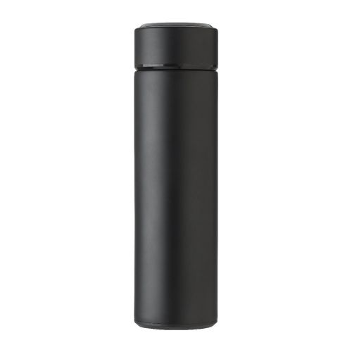 FATIMA - Edelstahl-Thermosflasche (450 ml) mit LED-Anzeige 
