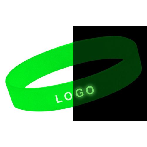 WRIST SHINEY - silikonarmbänder mit fluoriszierendem Logo