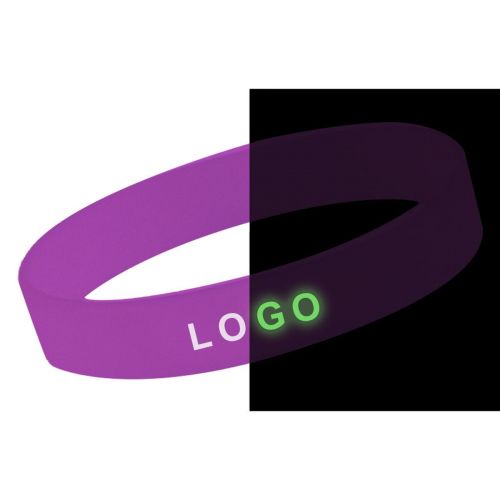 WRIST SHINEY - silikonarmbänder mit fluoriszierendem Logo
