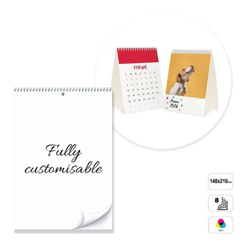LONDON - 8-Blatt-Tischkalender mit Spiralbindung