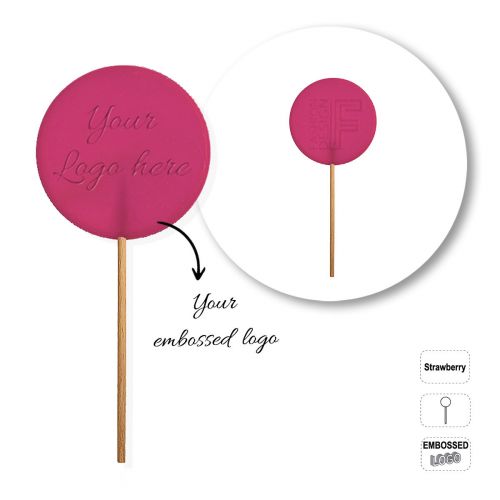 ROUND LOGOPOP - runder Fruchtlutscher