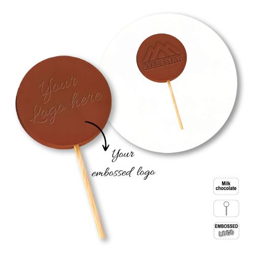 CHOCO POP - Runder Schokoladenlutscher