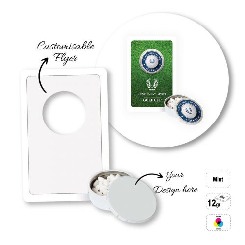 MINT CARD - Schachtel mit Minzbonbons mit Faltblatt