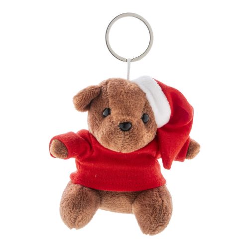 JULNALLE - Plüsch-Weihnachts-Teddybär-Schlüsselanhänger