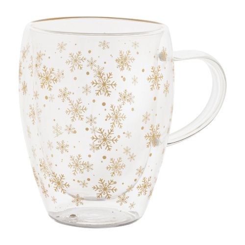 SNOSTRO - Weihnachts-Thermobecher aus Glas