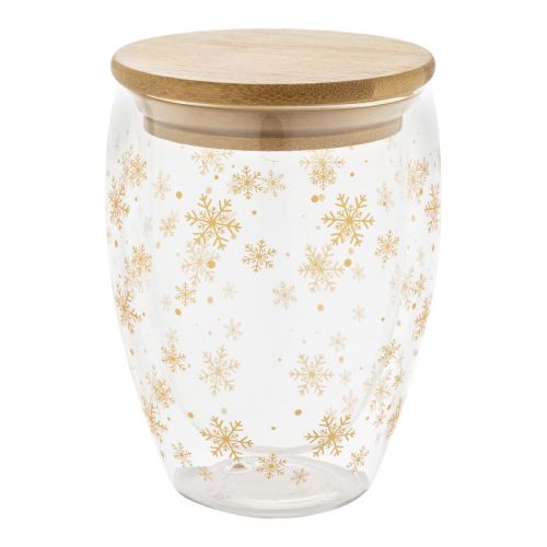 BOSTRO - Weihnachts-Thermobecher aus Glas