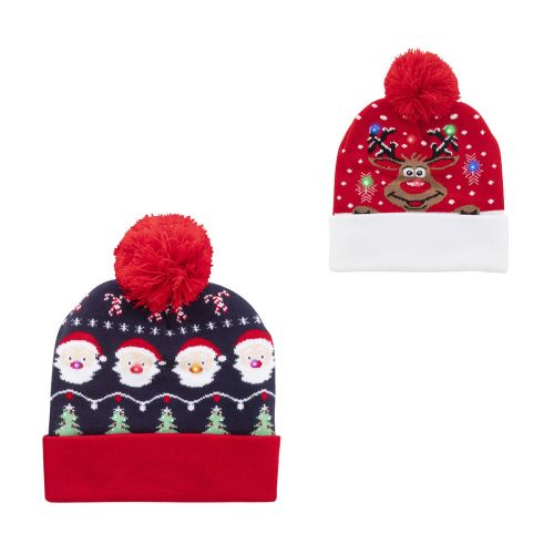 NORRSKEN - Weihnachts-LED-Wintermütze, Weihnachtsmann