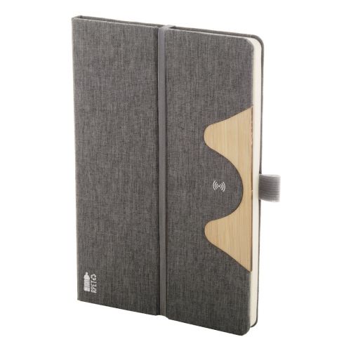 CHATOM - RPET Wireless-Charger/Notizbuch