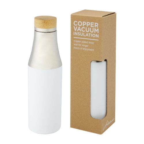HULAN -  540 ml Kupfer-Vakuum Isolierflasche mit Bambusdeckel
