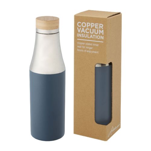 HULAN -  540 ml Kupfer-Vakuum Isolierflasche mit Bambusdeckel