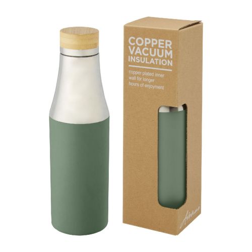 HULAN -  540 ml Kupfer-Vakuum Isolierflasche mit Bambusdeckel