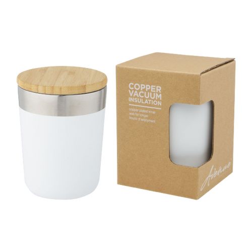 LAGAN -  330 ml Kupfer-Vakuum Isolierbecher mit Bambusdeckel