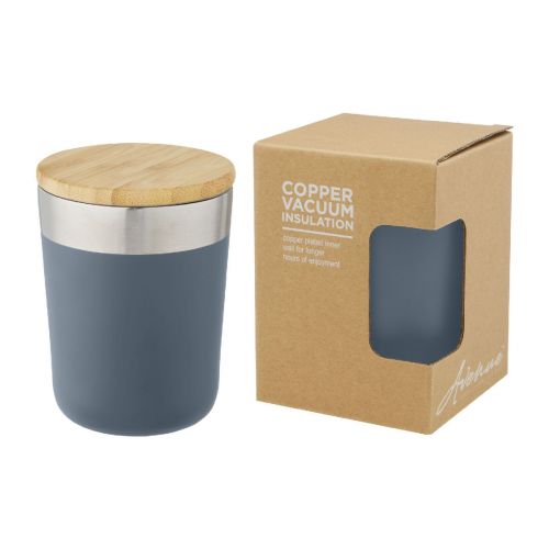 LAGAN -  330 ml Kupfer-Vakuum Isolierbecher mit Bambusdeckel