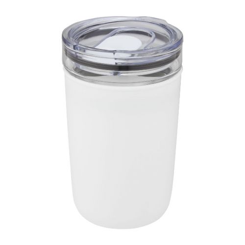 BELLO -  420 ml Glasbecher mit Außenwand aus recyceltem Kunststoff