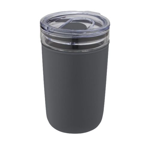 BELLO -  420 ml Glasbecher mit Außenwand aus recyceltem Kunststoff