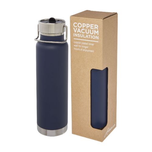 THOR -  750 ml Kupfer-Vakuum Sportflasche mit Trinkhalm